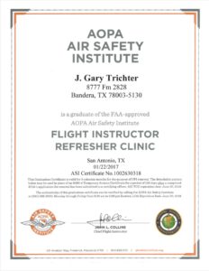 Flying While Intoxicated - Gary Trichter AQPA Flight Instructor Certification