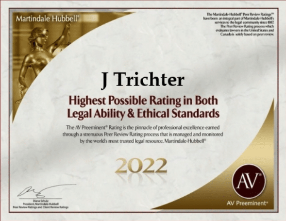 Gary Trichter 2022 Martindale-Hubbell Award